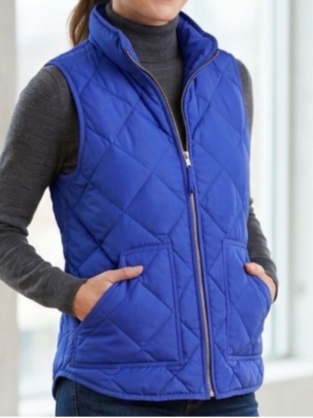 J. Crew Factory Women’s Excursion Quilted Down Puffer Vest NWT